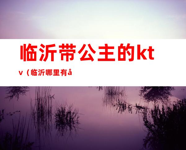 临沂带公主的ktv（临沂哪里有公主）