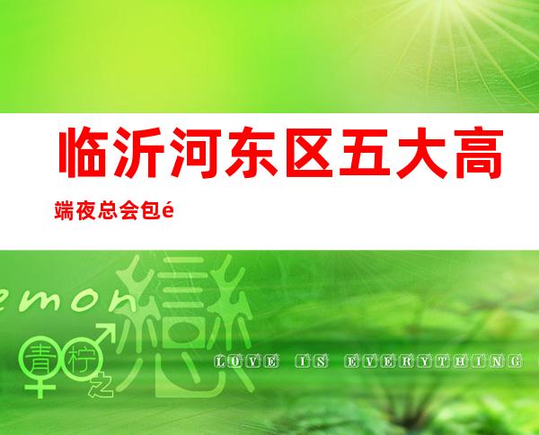 临沂河东区五大高端夜总会包间消费介绍/地址一览! – 临沂河东商务KTV