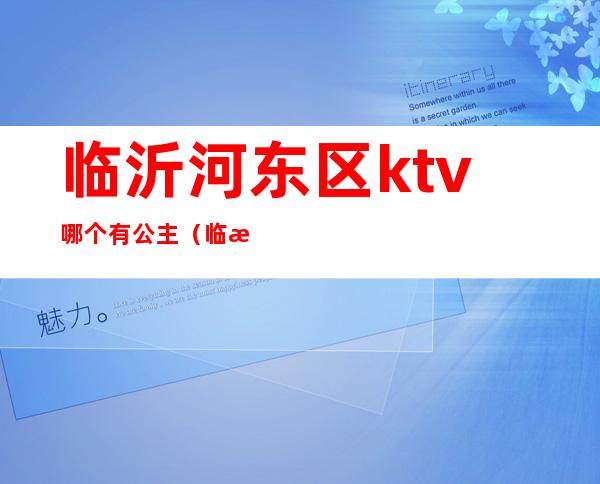 临沂河东区ktv哪个有公主(临沂哪里有ktv公主)