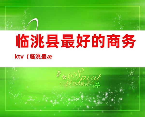 临洮县最好的商务ktv(临洮最有名的小吃城)