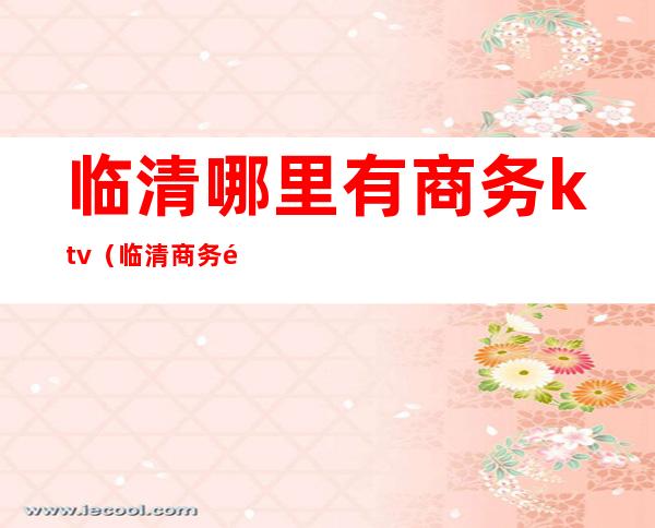 临清哪里有商务ktv(临清商务通预约电话)