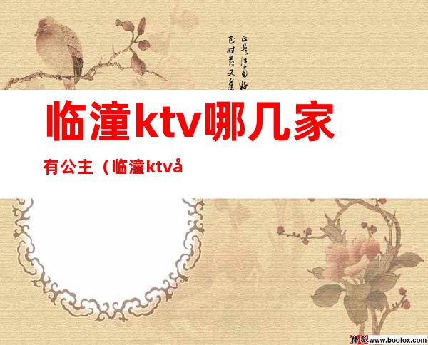 临潼ktv哪几家有公主(临潼ktv哪几家有公主房)