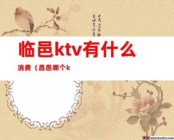 临邑ktv有什么消费(昌邑哪个ktv好)