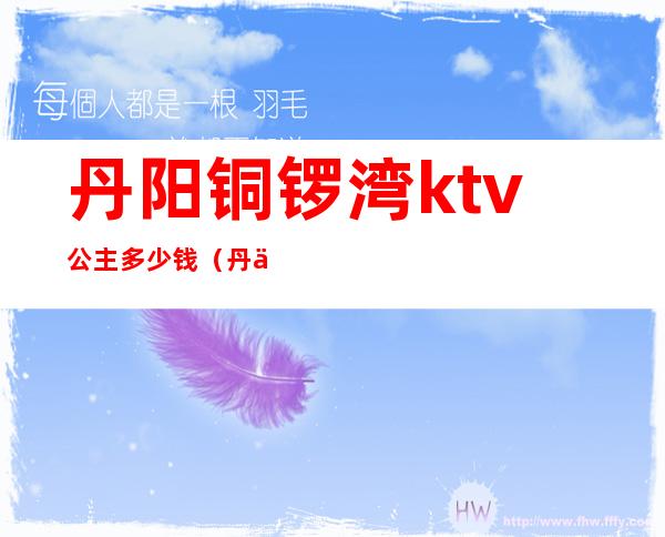 丹阳铜锣湾ktv公主多少钱(丹东凤城哪家ktv有公主)