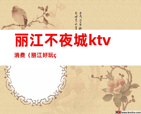 丽江不夜城ktv消费(丽江好玩的ktv)
