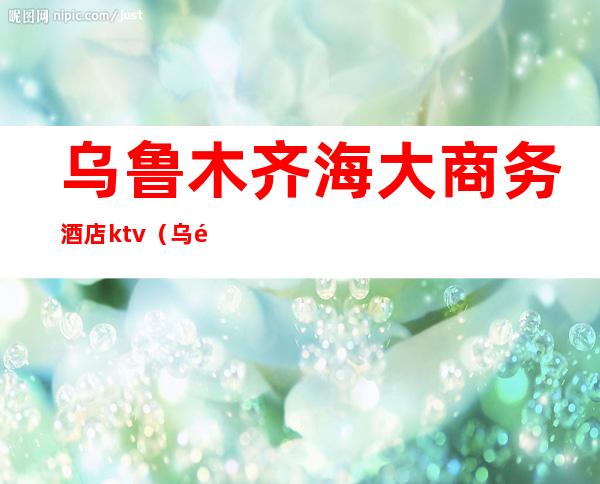 乌鲁木齐海大商务酒店ktv(乌鲁木齐海大商务酒店楼上有写字间吗)
