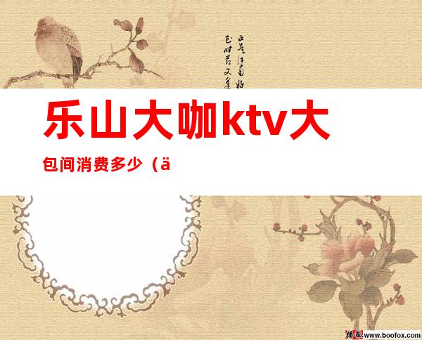 乐山大咖ktv大包间消费多少(乐山最大的KTV)