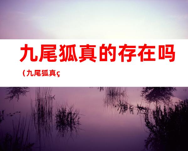 九尾狐真的存在吗(九尾狐真的存在吗准确答案)