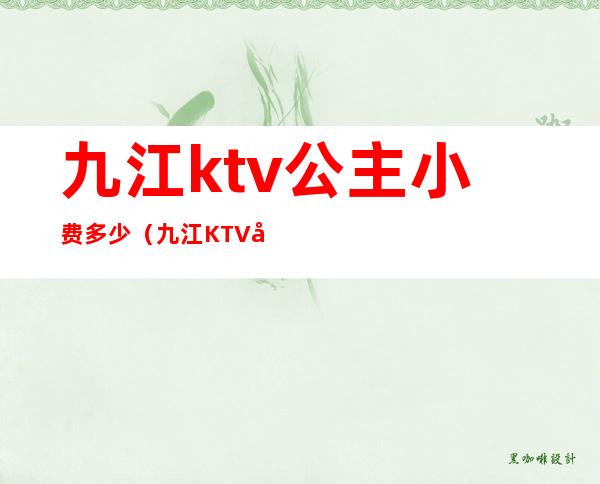 九江ktv公主小费多少(九江KTV小费多少)