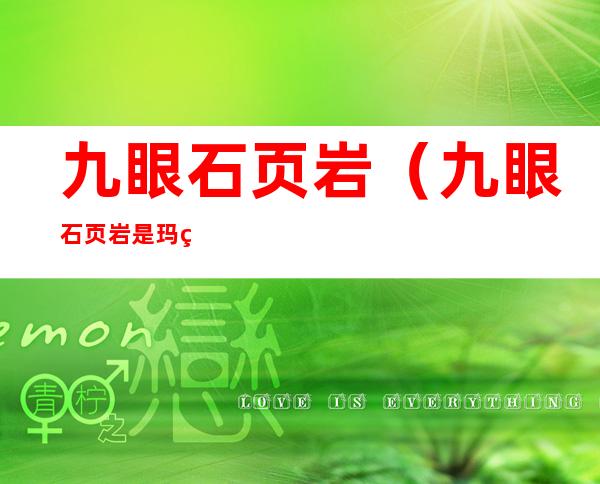 九眼石页岩(九眼石页岩是玛瑙吗)