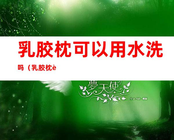 乳胶枕可以用水洗吗(乳胶枕能水洗吗)