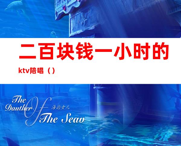 二百块钱一小时的ktv陪唱()