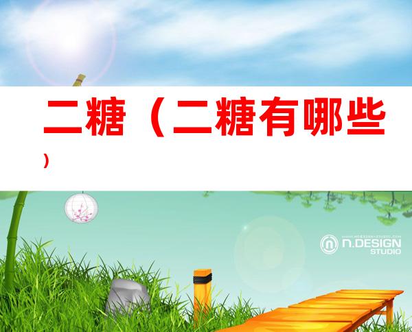 二糖(二糖有哪些)