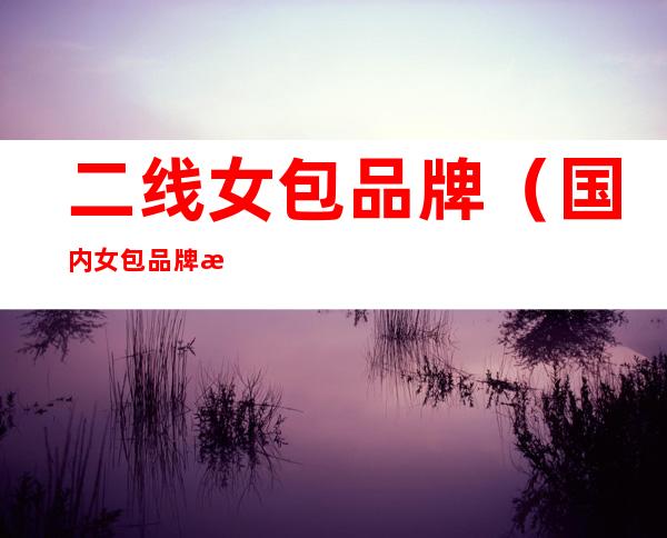 二线女包品牌(国内女包品牌排行二线三线)