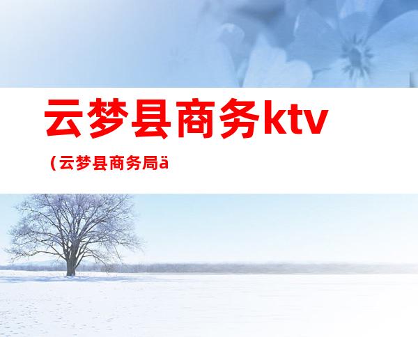 云梦县商务ktv(云梦县商务局人员编制)