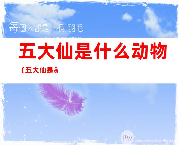 五大仙是什么动物(五大仙是哪几个动物)