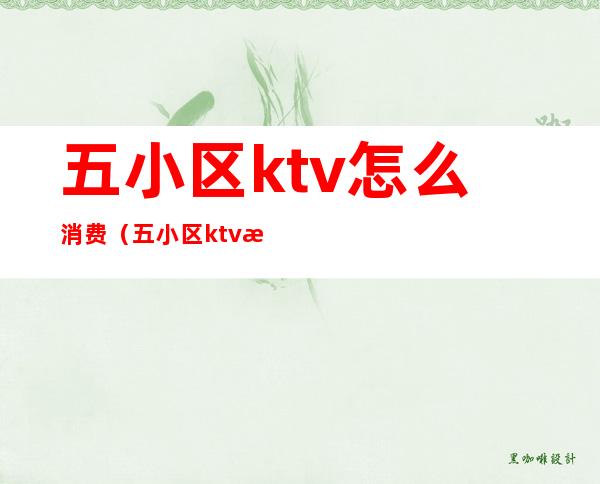 五小区ktv怎么消费（五小区ktv消费最便宜）