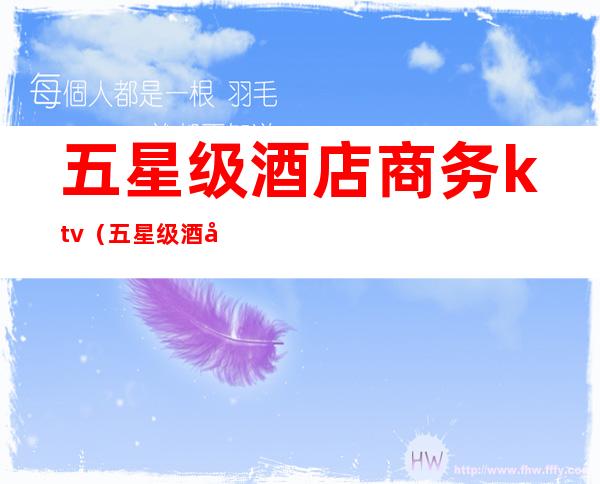 五星级酒店商务ktv(五星级酒店商务套餐)