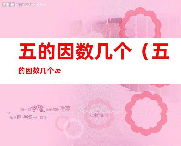 五的因数几个(五的因数几个数最大)