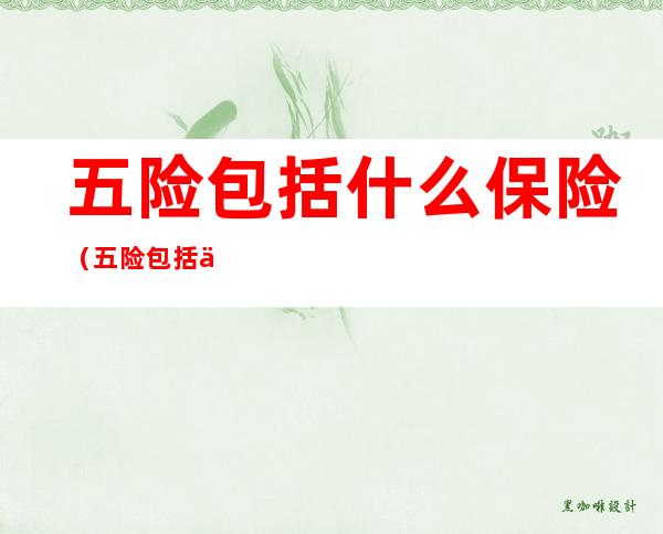 五险包括什么保险(五险包括什么保险公司)