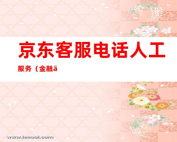 京东客服电话人工服务(金融京东客服电话人工服务)