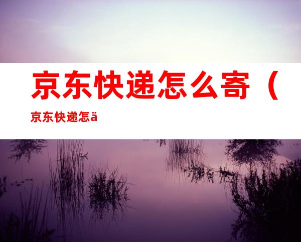京东快递怎么寄(京东快递怎么寄回)