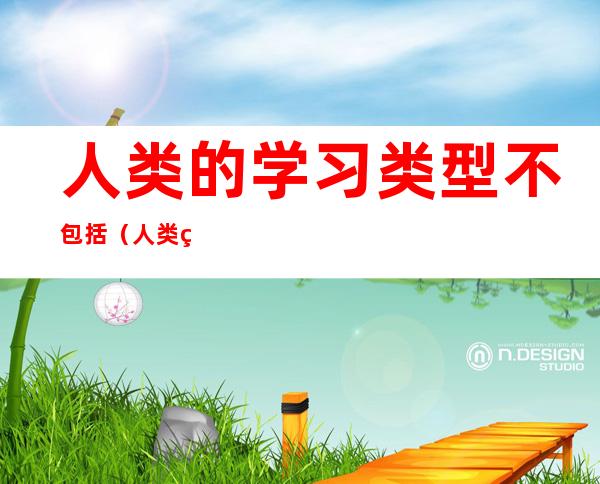 人类的学习类型不包括(人类的忠诚类型包括)