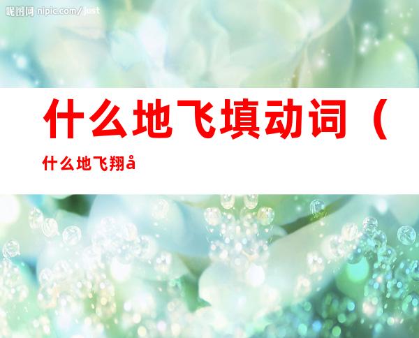 什么地飞填动词(什么地飞翔填动词)