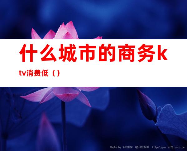 什么城市的商务ktv消费低（）