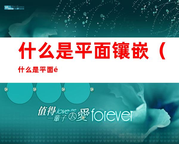 什么是平面镶嵌(什么是平面镶嵌图)