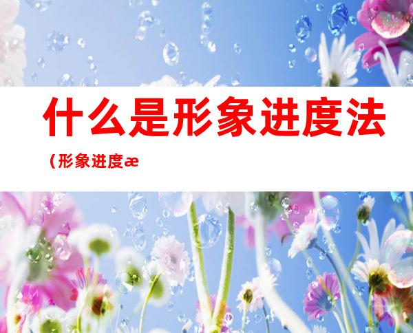 什么是形象进度法（形象进度法是什么意思）