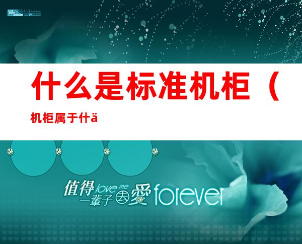 什么是标准机柜（机柜属于什么）