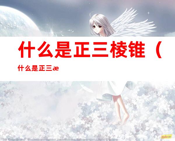什么是正三棱锥（什么是正三棱锥的体积怎么求）