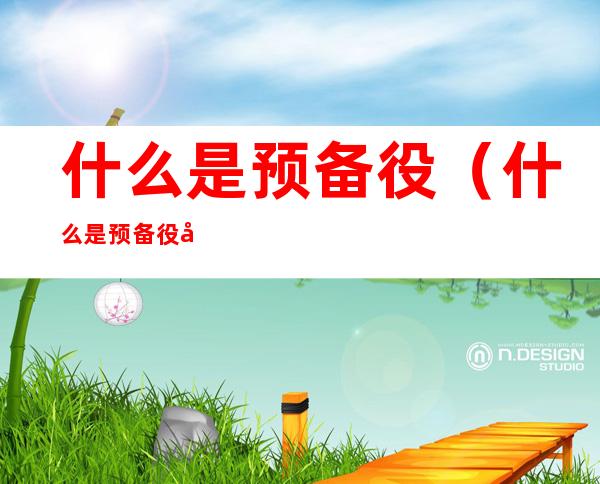 什么是预备役（什么是预备役和现役）