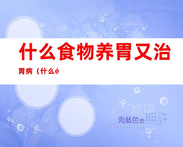 什么食物养胃又治胃病（什么食物养胃又治胃病煮水减肚子油）
