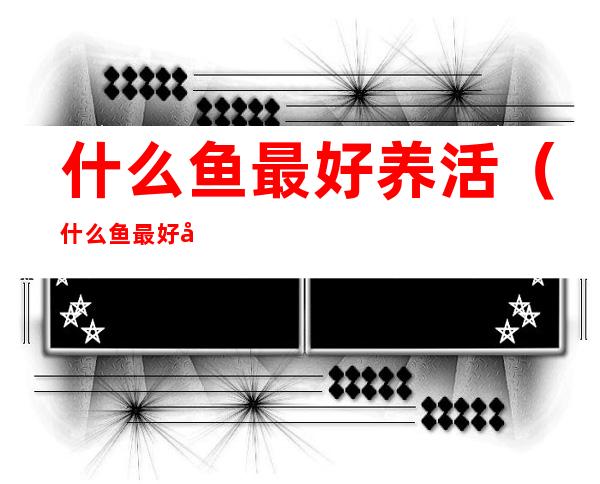 什么鱼最好养活(什么鱼最好养不容易死)