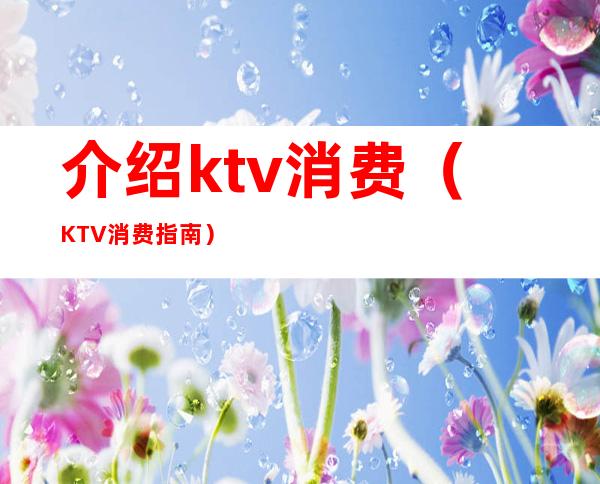 介绍ktv消费(KTV消费指南)