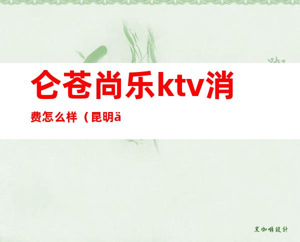 仑苍尚乐ktv消费怎么样(昆明乐尚KTV)