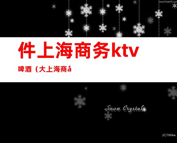 件上海商务ktv啤酒(大上海商务KTV)