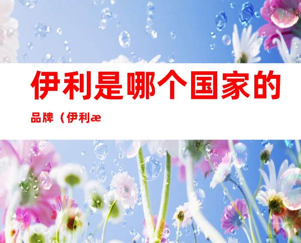 伊利是哪个国家的品牌（伊利是哪个国家的品牌控股）