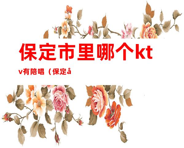 保定市里哪个ktv有陪唱(保定市ktv陪唱哪家好)
