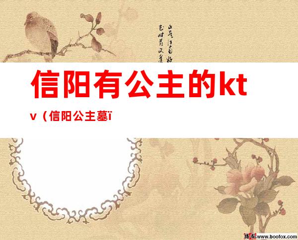 信阳有公主的ktv(信阳公主墓)