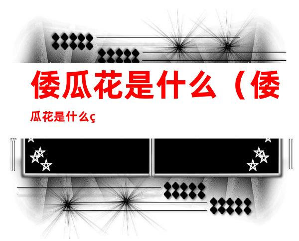 倭瓜花是什么(倭瓜花是什么玩意)