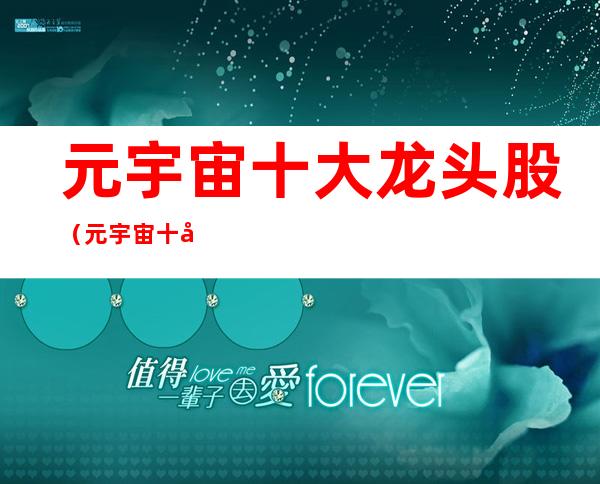 元宇宙十大龙头股(元宇宙十大龙头股600905)