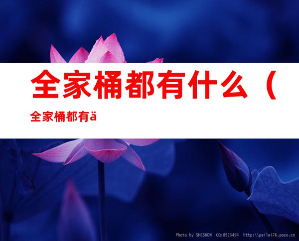 全家桶都有什么(全家桶都有什么牌子)