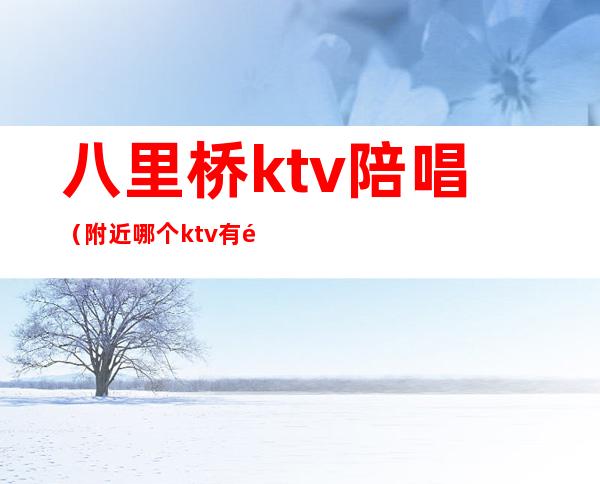 八里桥ktv陪唱（附近哪个ktv有陪唱的）