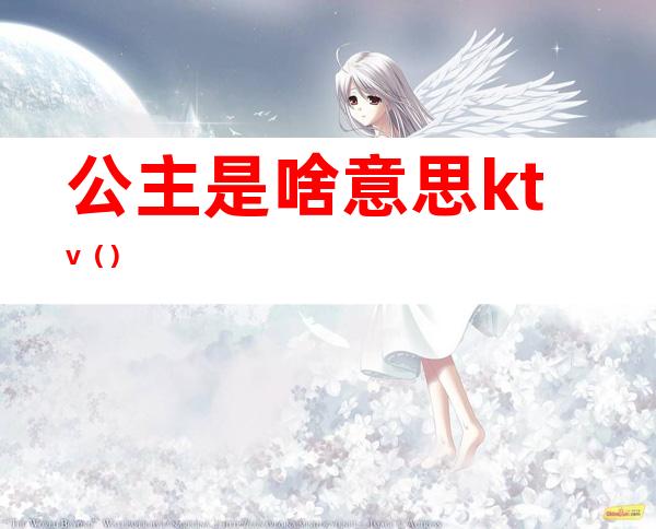 公主是啥意思ktv()