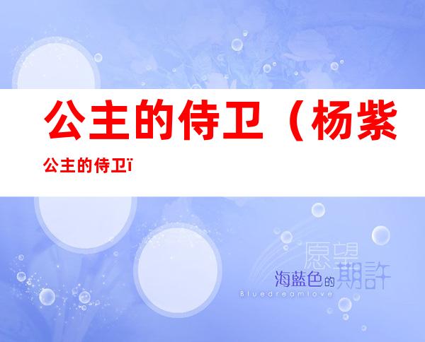 公主的侍卫(杨紫公主的侍卫)