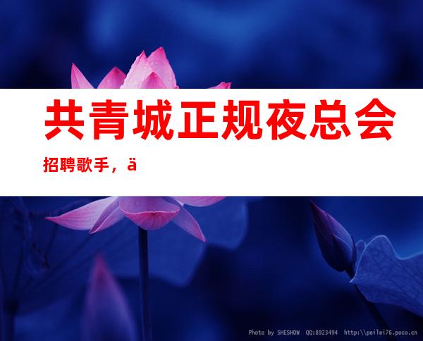 共青城正规夜总会招聘歌手,不愁收入,上班肯定很容易