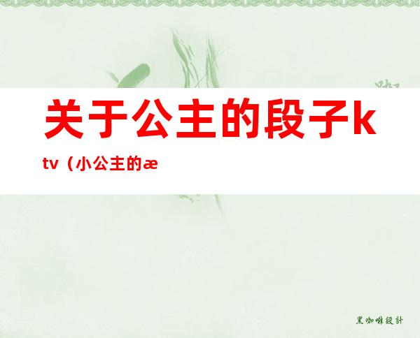 关于公主的段子ktv(小公主的段子)